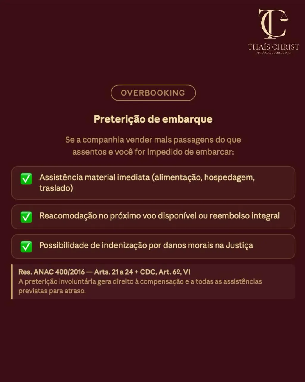 Overbooking: preterição de embarque
