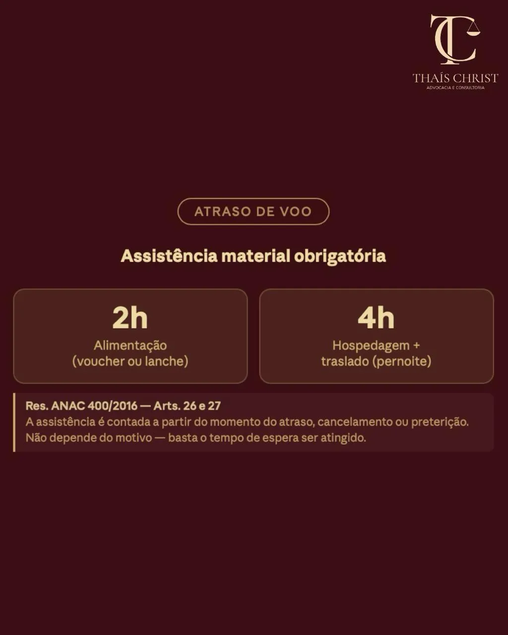 Atraso de voo: assistência material obrigatória